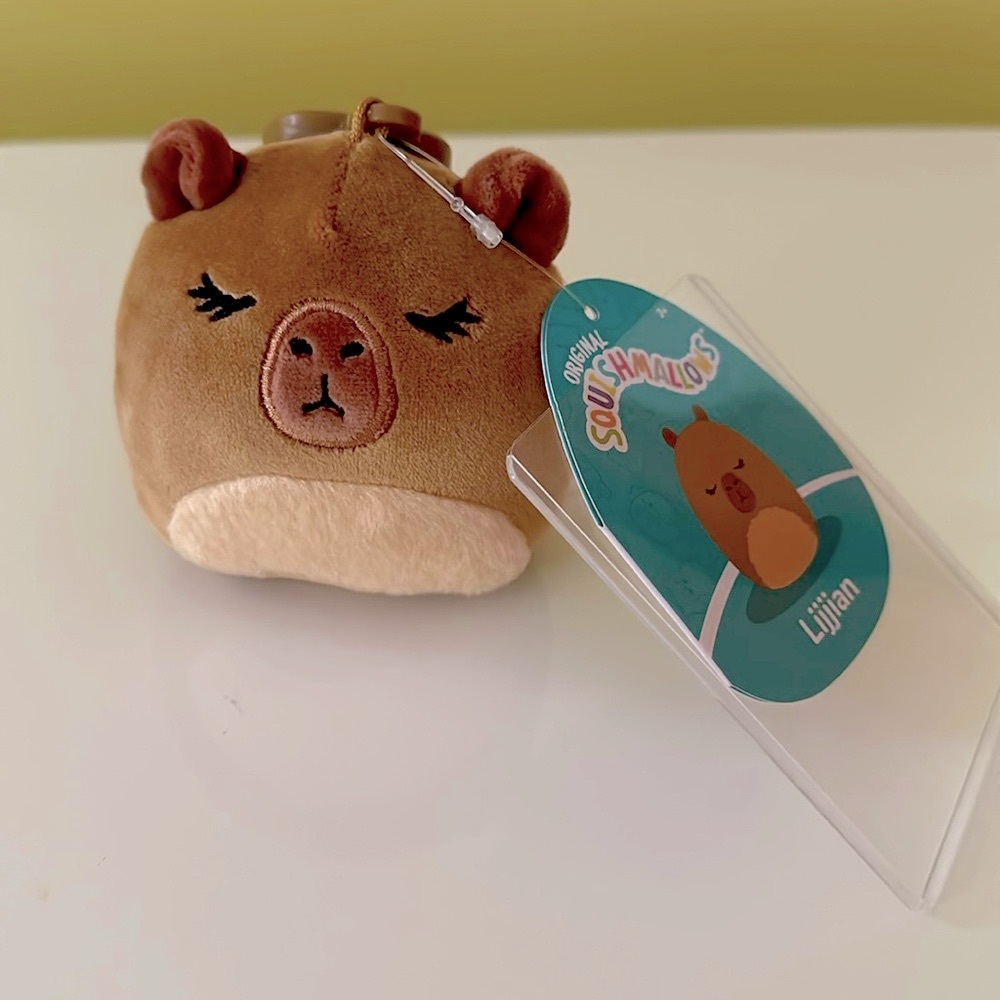 Capybara 3in Squishmallow Clip